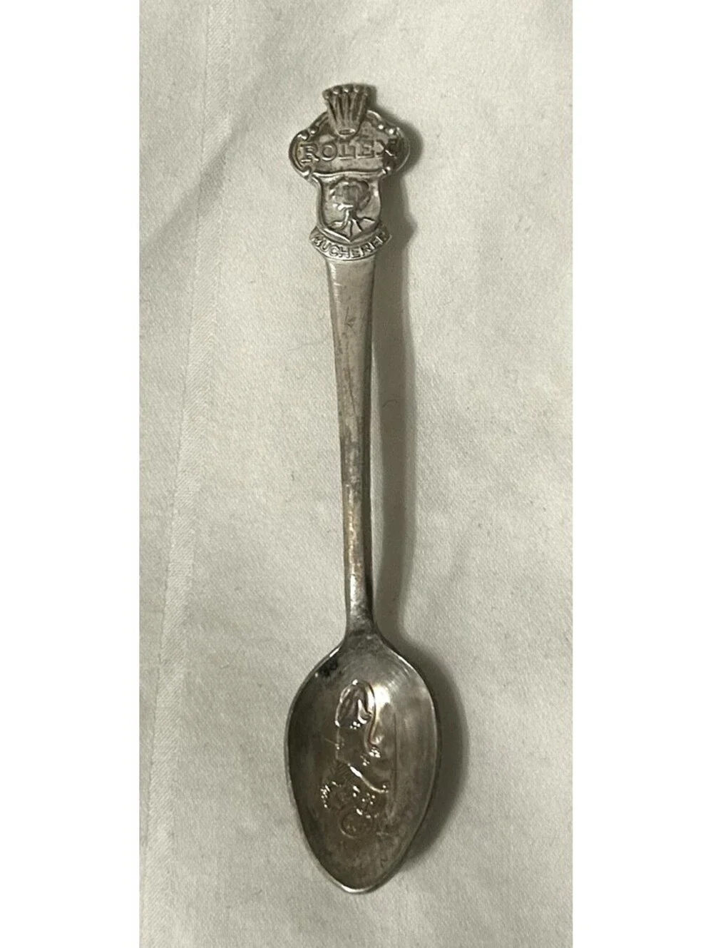 VTG SWITZERLAND BUCHERER ROLEX WATCH TIMEPIECE LION LOGO - COLLECTOR’S SPOON